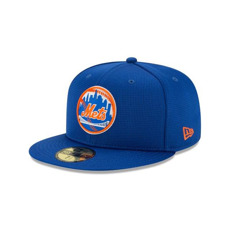 MLB New York Mets Clubhouse Collection 59Fifty Fitted (DEG5539) - Blue New Era Caps